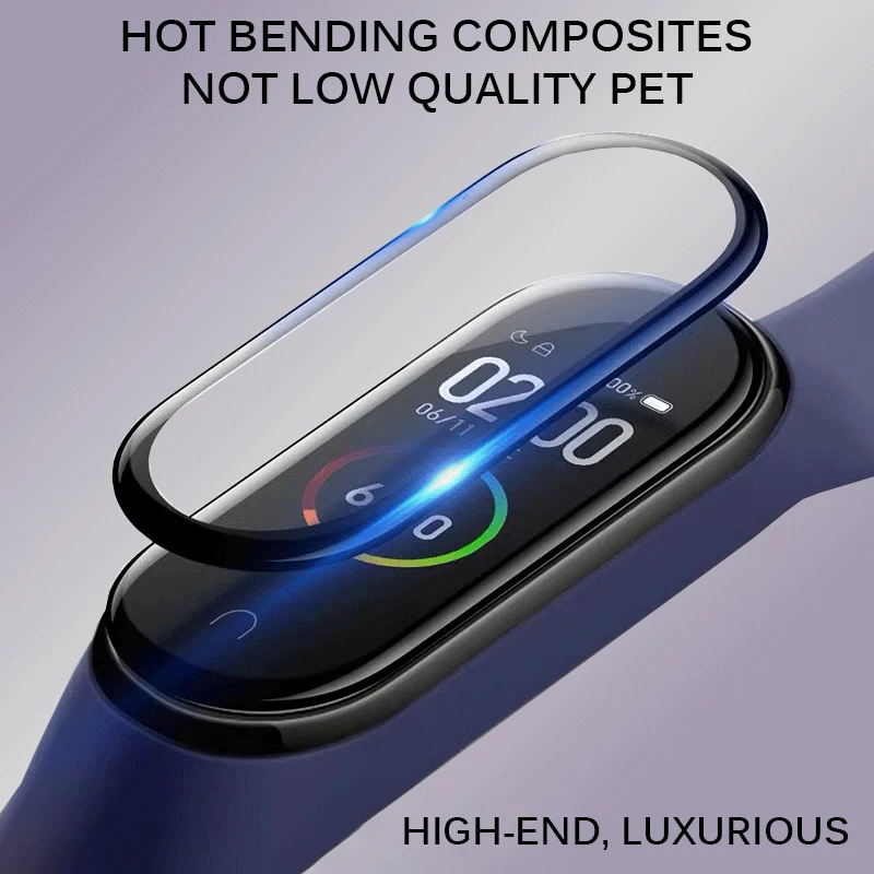 1 шт. Защитная закаленная пленка для Xiaomi Mi Band 4 умный Браслет полное покрытие