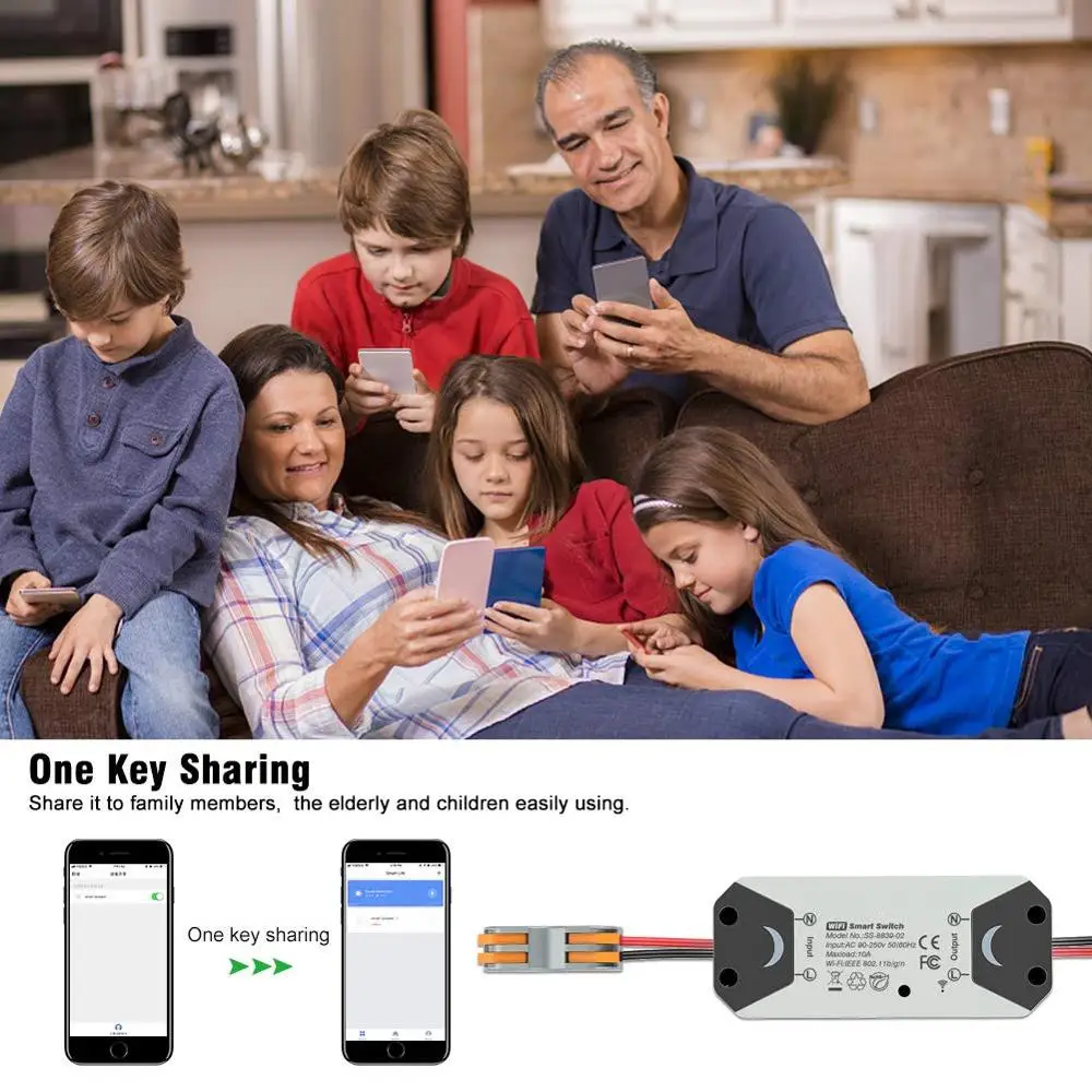 Wi Fi релейный переключатель беспроводной свет пульт дистанционного управления