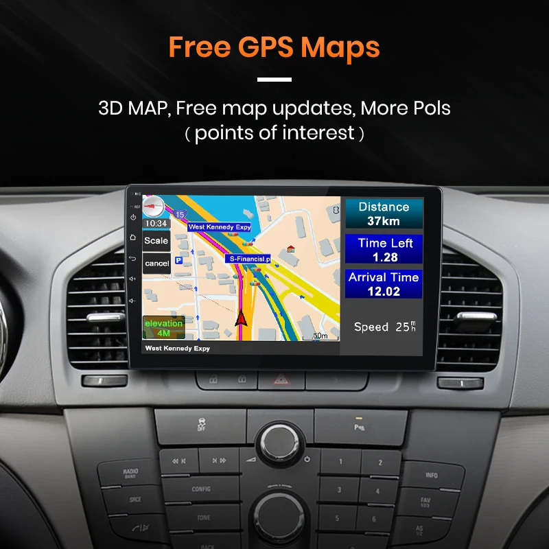 Автомагнитола AWESAFE PX9 мультимедийный видеоплеер навигация GPS DVD Android 10 для Buick Regal