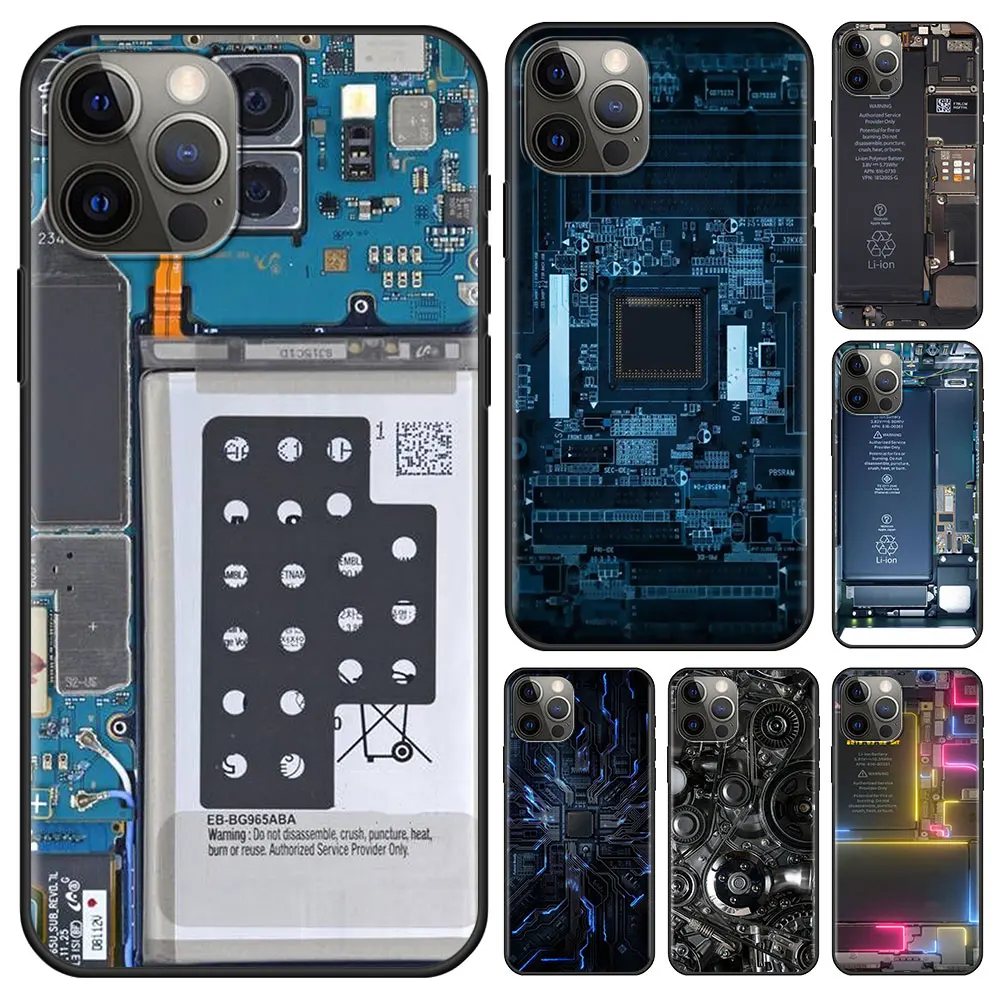 

Inside Electronics Very Cool Silicone Phone Case for Apple iPhone 11 12 13 Pro 7 8 Plus 6 6S+ X XS Max XR SE iPhone 13 11 Cover