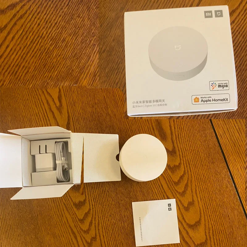 

Xiaomi Mijia Smart Gateway ZigBee Wi-Fi Bluetooth Mesh Hub Work With Smart Phone Mijia APP Apple Homekit Intelligent Control