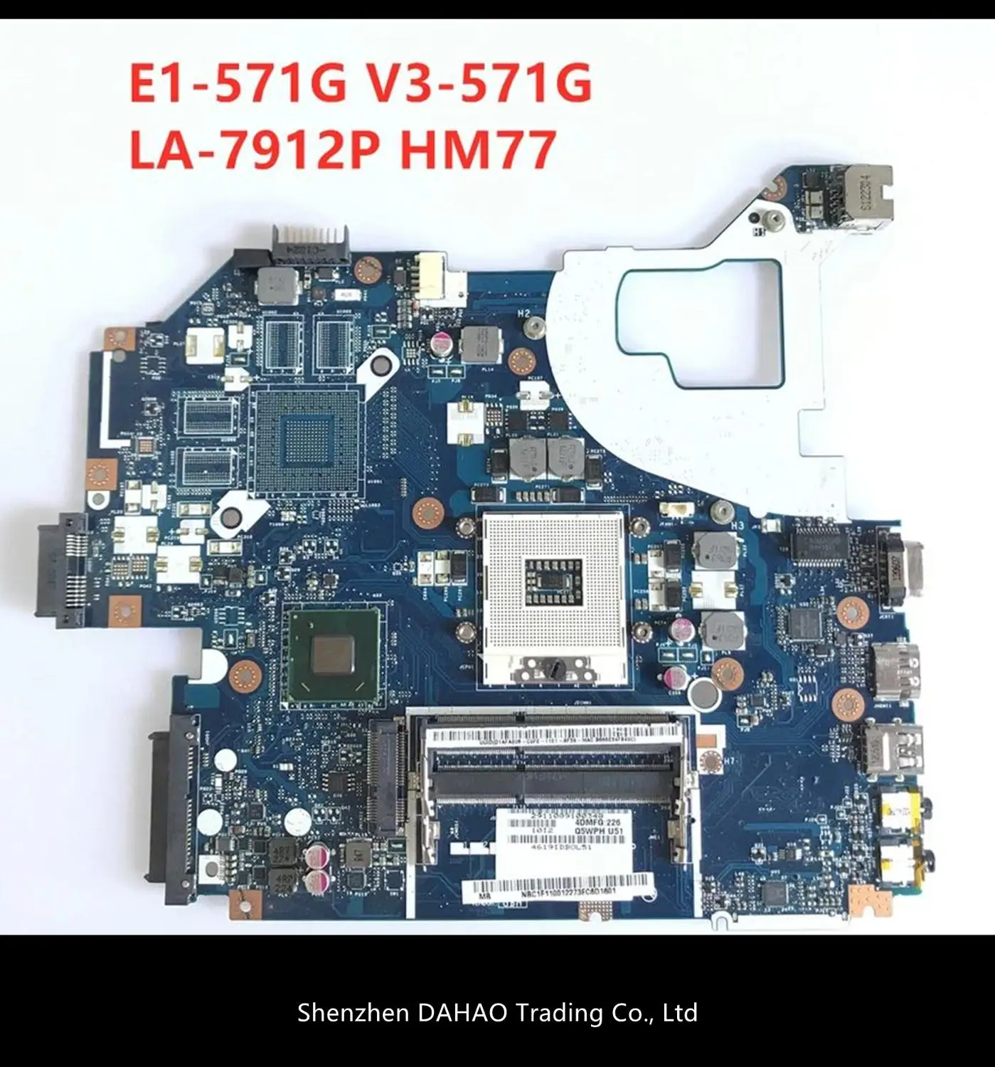 Материнская плата для ноутбука Acer E1-531 E1-571G V3-571G V3-571 Q5WV1 LA-7912P с SLJ8C HM77 DDR3 поддержка