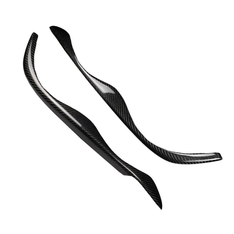 

2PCS/Set Car Headlight Eyebrows Decoration Carbon Fiber Stickers Accessories for BMW E46 323i 325i 328i 330i 3 Series 1999-2004