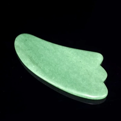 Natural Green Stone Plate Of Facial Scrapping Triangular Piece Body Meridian Tools Tool Health Therapy Care Point