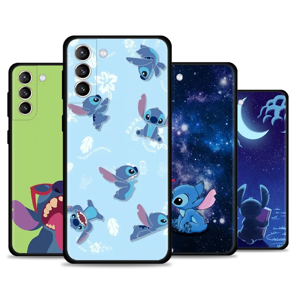 

Case For Samsung Galaxy S21 S20 FE S21 S20 Ultra S21 S20 S10 Plus S10 Lite Fundas Coque Disney Stitch Blue