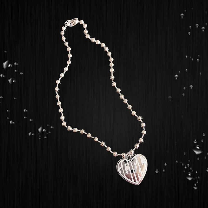 Ожерелье в виде сердца сверхмощная Готическая уличная цепочка колье с