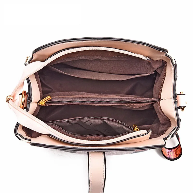 Женская сумка в клетку Ansloth повседневная через плечо женская PU кожаная ручная