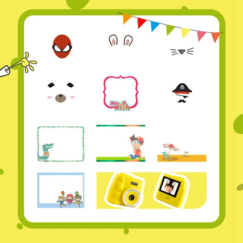 

2 Inch IPS Sn 720P 5 Million Pixel Photo Taking Video Recording Kids Cute Cartoon Camera