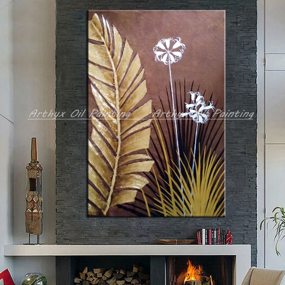 Arhyx настенные картины ручная роспись абстрактные цветы картина маслом на холсте