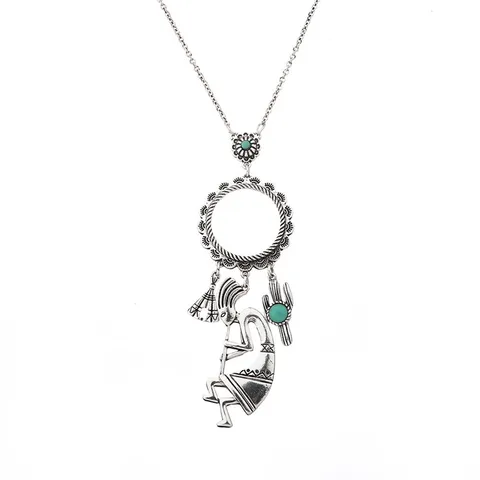Ожерелье племенная Подвеска для женщин этническое ожерелье богемное ювелирное изделие винтажное ожерелье Бохо Очаровательное ожерелье западные Ювелирные изделия 2020