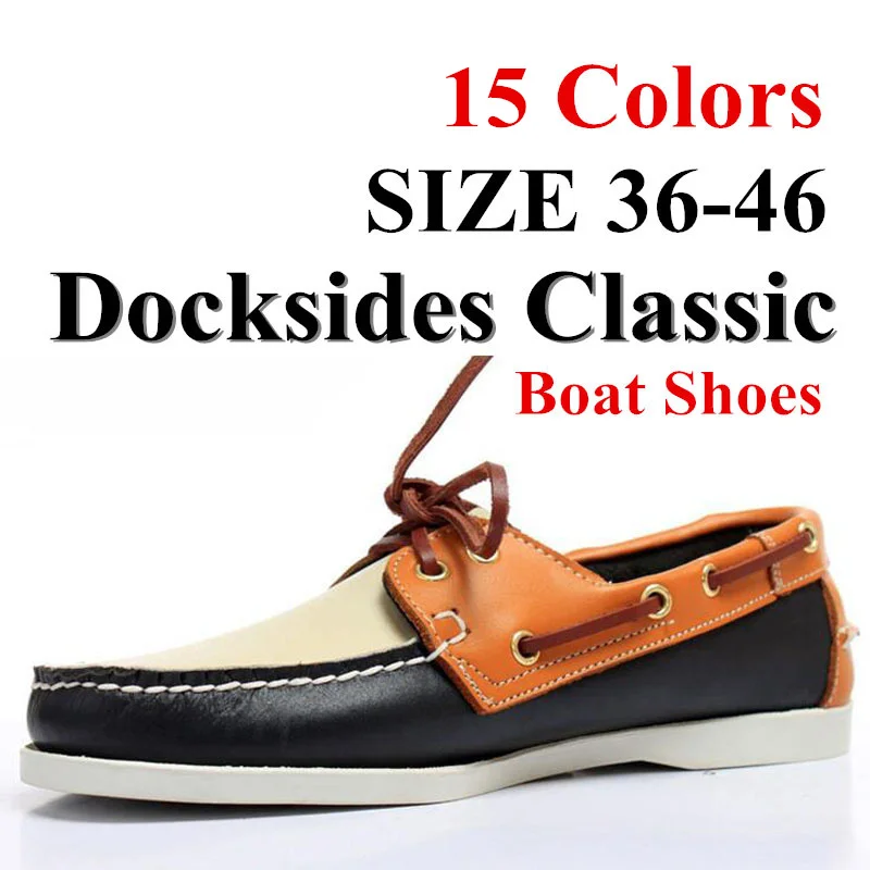 Туфли-лодочки из натуральной кожи для мужчин и женщин большие размеры 36-46 | Обувь