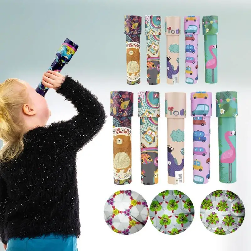 15/20cm Children Interactive Logical Montessori Rotating Unicorn Kaleidoscope Imaginative Cartoon Magic Classic Educational Toys | Игрушки и