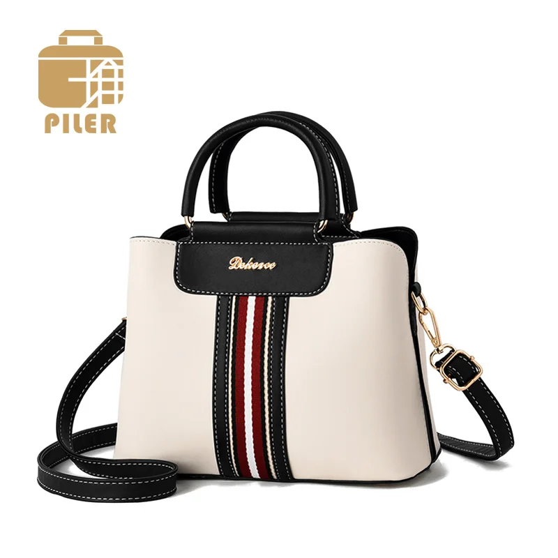 Элегантная женская сумка роскошного бренда кожаная дизайнерская белая через