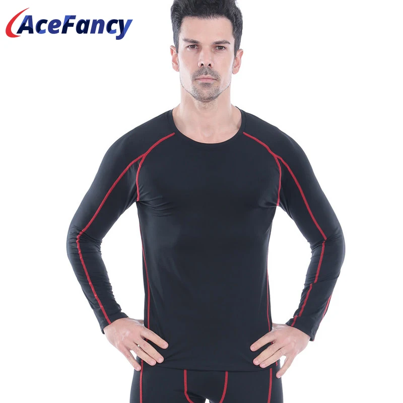 

Acefancy Long Sleeve Crop Top Quick Dry Gym T Shirt for Men Skinny Sportwear Fitness Clothes Gym 71608 Absort Sweat Sports Top