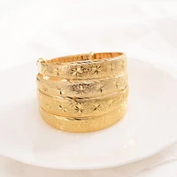 trendy matte banglebracelet for women gold color charm jewelry lover bangle luxury wedding female bangle