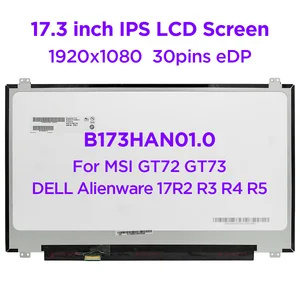 17 3 ips laptop lcd screen b173han01 0 fit lp173wf4 spf1 spf2 spf3 spf4 spf5 for dell alienware 17r2 r3 r4 r5 msi gt72 gt73 free global shipping