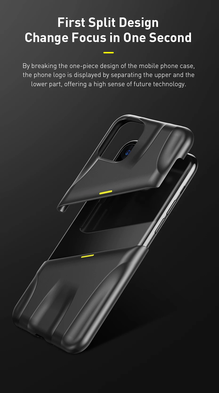 Baseus для iPhone 11 Чехол Жесткий PC противоударный чехол с поддержкой беспроводной зарядки для iPhone 11 Pro Max 5,8 дюймов 6,1 дюймов 6,8 дюймов