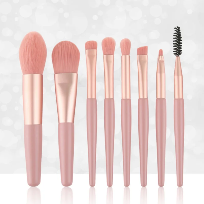 

8pcs/set Makeup Brushes Pro Pink Brush Set Powder EyeShadow Blending Eyeliner Eyelash Eyebrow Make Up Beauty Cosmestic Brushes