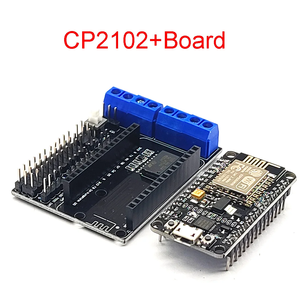 NodeMcu Lua WIFI IoT Development Board на основе ESP8266 CP2102 с расширительной панелью опционально