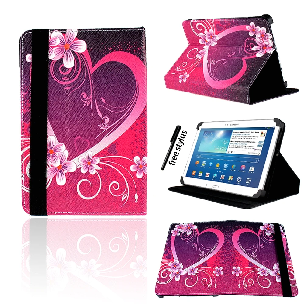 

Foldable Leather Stand Case Cover for 7" 8" Samsung Galaxy Tab 2 3 4 Tablet Drop Resistance Protective Shell + Stylus