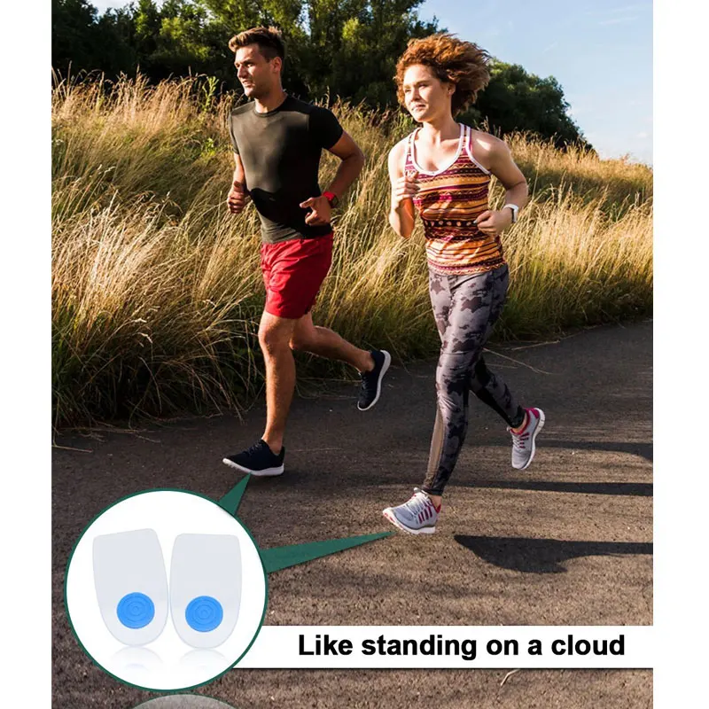 1 пара гелевых стаканчиков для пятки подошвенный фасциит вставки подушечки