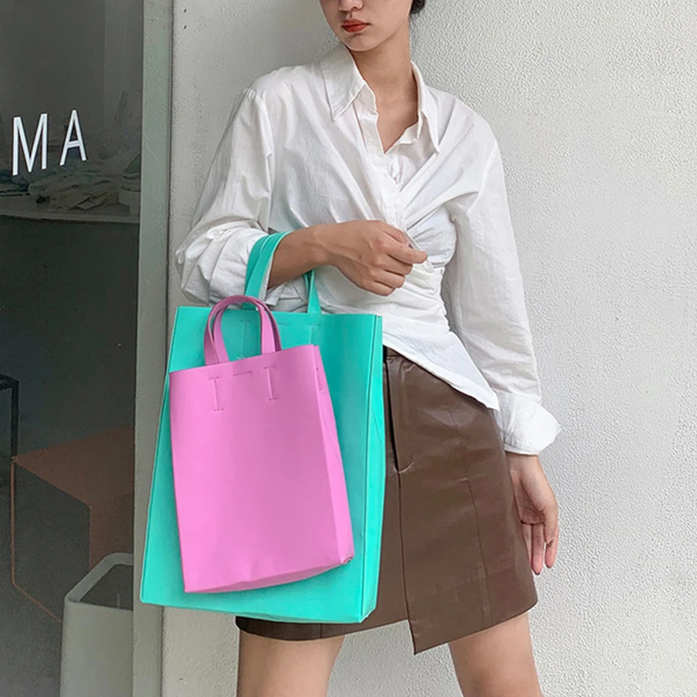 

Fashion 2 Bags/set Tote Designer Color Contrast Women's Handbag Brands Removable Composited Bags for Women Shoulder Bag Shopper