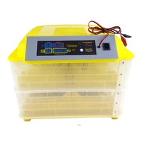 new arrival 96 eggs incubator double layers full automatic hatching machine for chicken duck smart control 220v12v lcd display