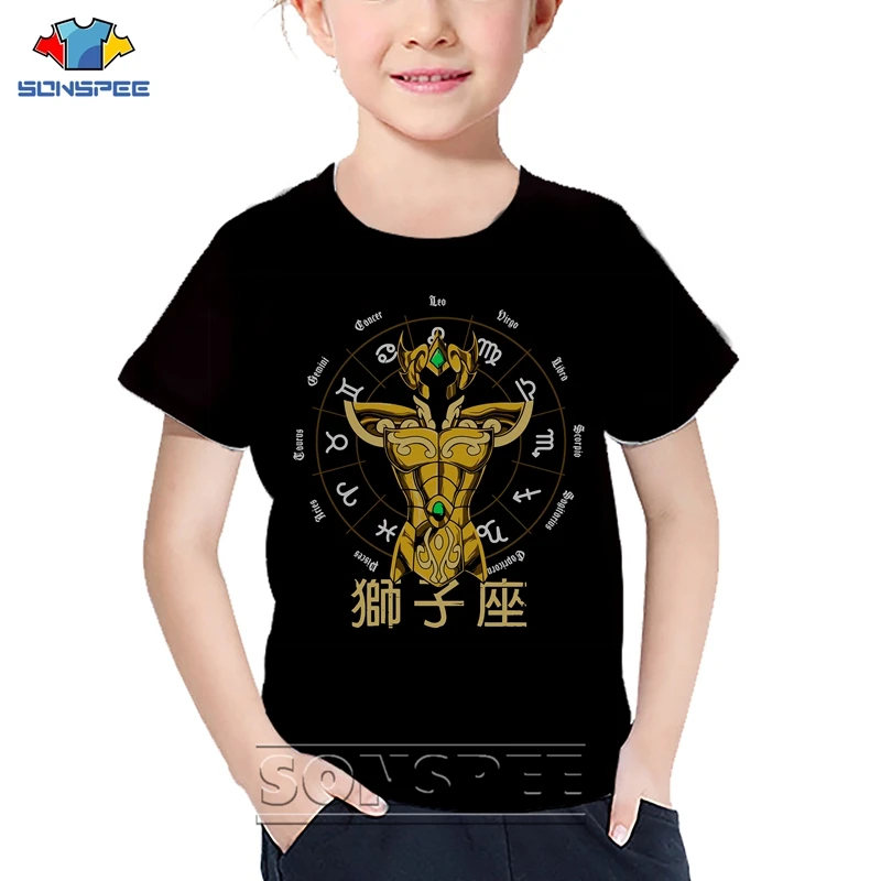 

Anime Saint Seiya Series Child tshirt New Cool Logo Kid T shirt Girl Cartoons 3D Print T Shirt Harajuku Short Sleeve Tee Clothes