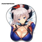 Силиконовый 3D нагрудный коврик для мыши в стиле аниме pinktorplum Astolfo, эргономичный коврик для мыши, игровой коврик для мыши, игровой коврик