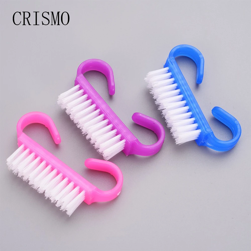 CRISMO Чистящая щетка для ногтей инструмент маникюра педикюра мягкое удаление пыли