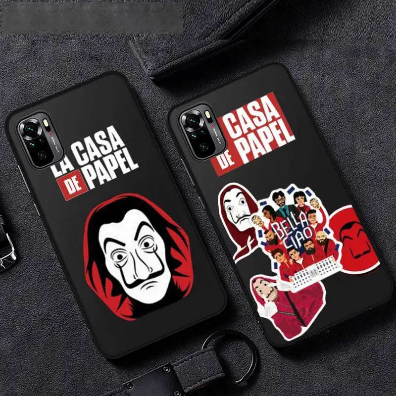 

la casa de papel 1 Phone Case For Xiaomi Mi Redmi Note 7 8 9 pro 8T 9T 9S 9A 10 Lite pro