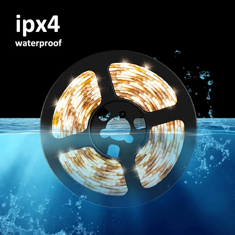 4/5 м 2835 водонепроницаемый Светодиодные ленты светильник ремень USB DC12V гибкий