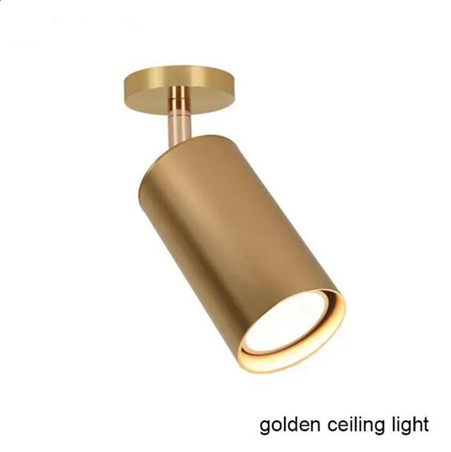 Gold Ceiling Light 7 Вт 10 Вт GU10 светодиодный Трек свет алюминиевые потолочные рельсы трек освещение точечный рельс прожекторы Замена галогеновым лампам AC110V AC220V - Испускаемый цвет: Gold Ceiling Light