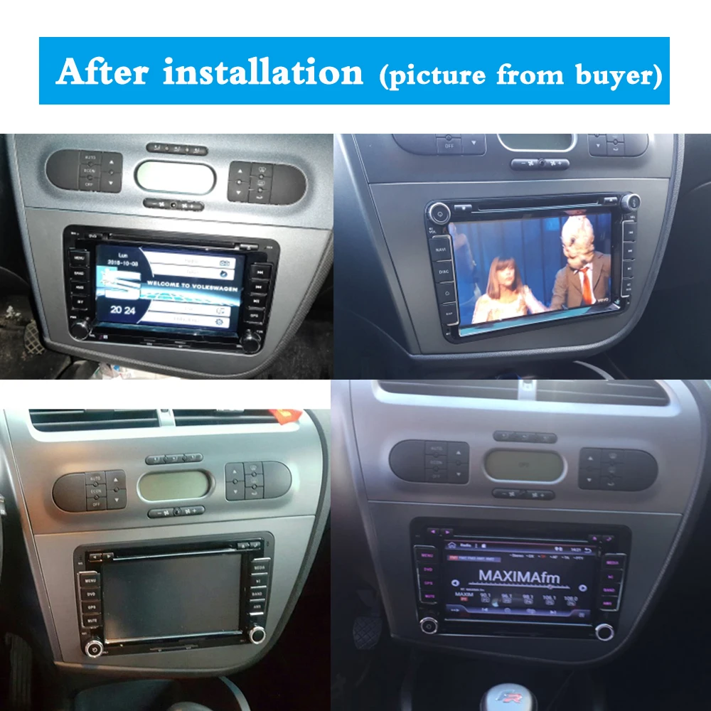 Двойной Din радио Fascias для Seat Leon левый руль CD DVD рамка стерео панель тире Монтажная Установка отделка комплект gps рамка