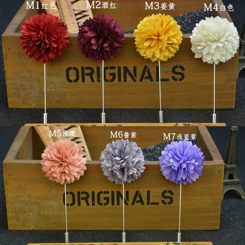 Мужская винтажная булавка для костюма ручной работы лацкана с цветами