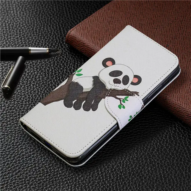 Coque fundas для Xiao mi redmi 7 чехол кожаный бумажник с цветочным узором pouzdro на xio mi xiao mi redmi 7 флип чехол для телефона с рисунком панды