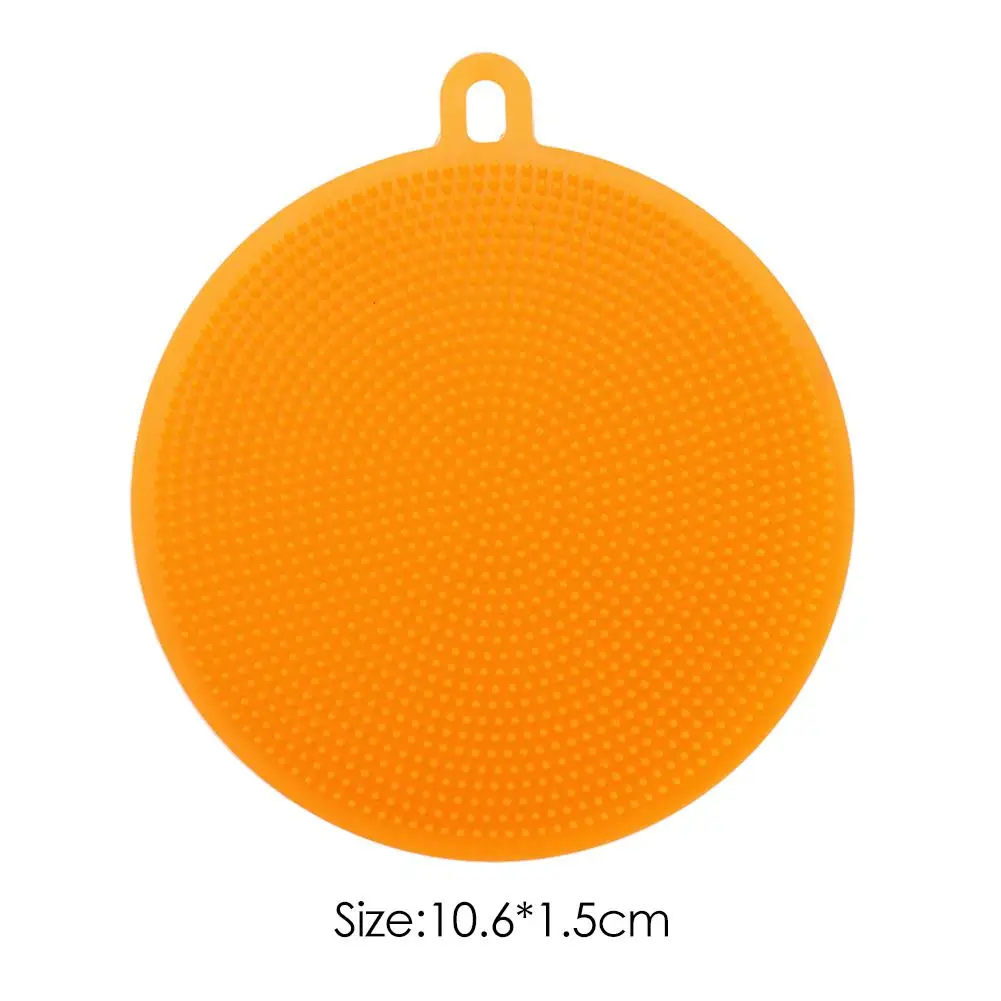 

Silicone Dish Washing Brush Fashionable and Lovely Soft and Comfortable Pot Pan Bowl Scrubber Kitchen Soft Cleaning Tools