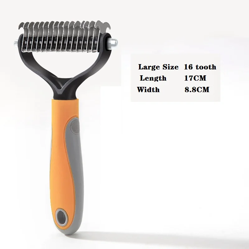 Собачья шерсть двусторонний гребень волос удаление золотых специальный средних