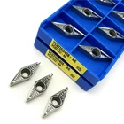 VCGT160408 AK H01 алюминий твердосплавный инструмент для обработки деталей вращения вставка металлический токарный инструмент VCGT 160408 медь алюминий инструмент токарная режущая вставка