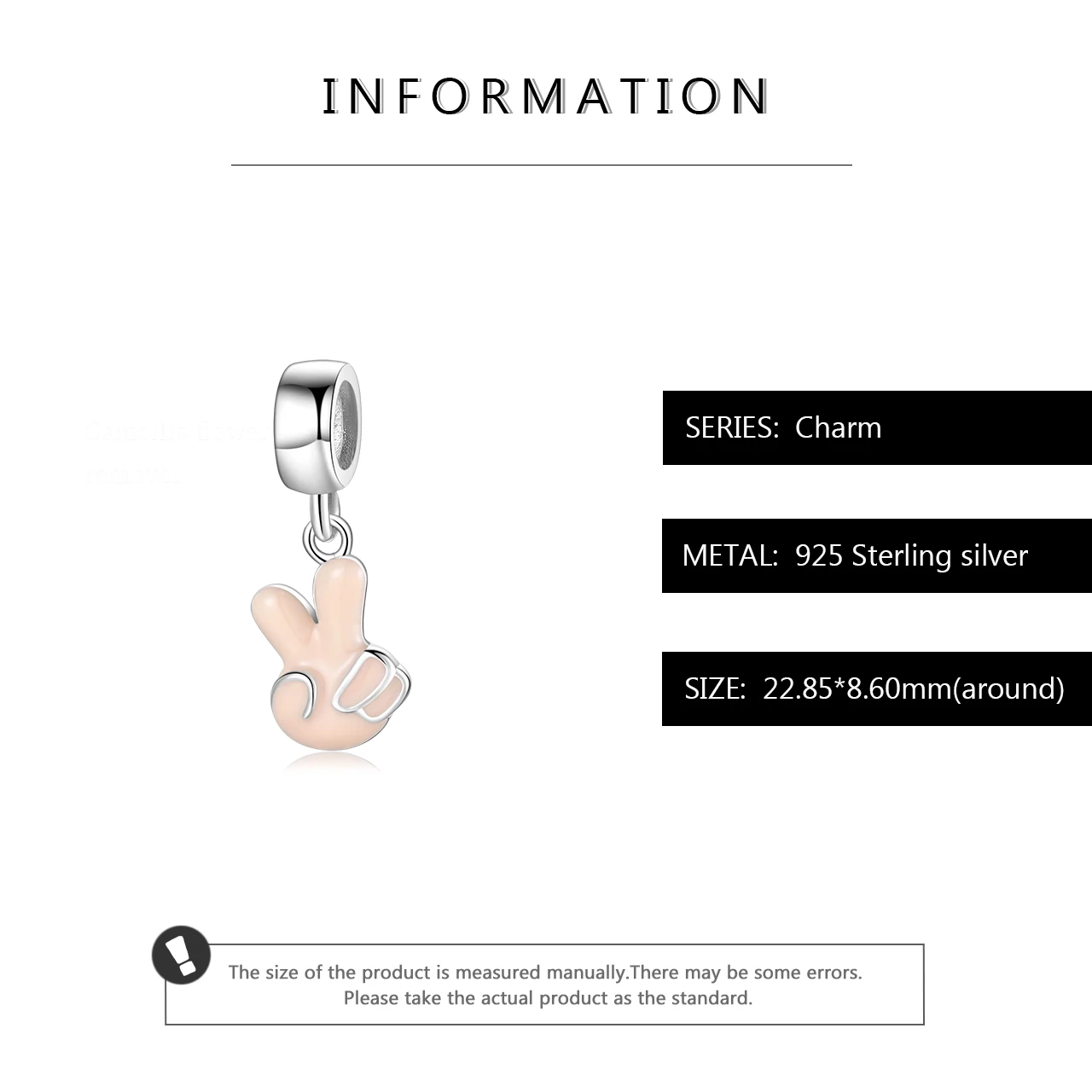 Подвеска-бусина из серебра 925 пробы для изготовления ювелирных изделий |