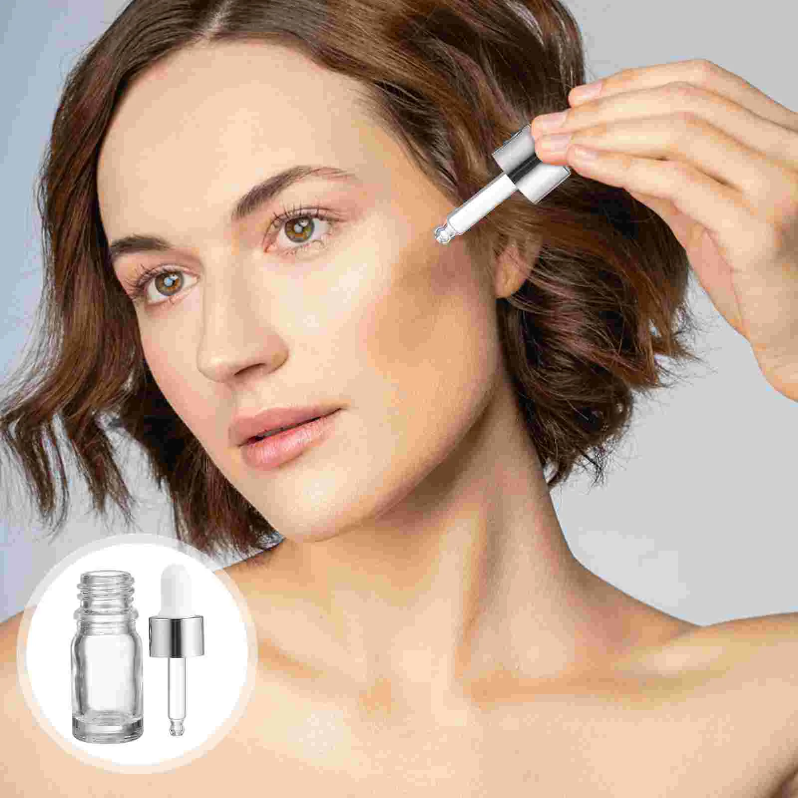 

15Pcs 5ML Dropper Bottle Empty Refillable Transparent Glass Essential Oil Bottle