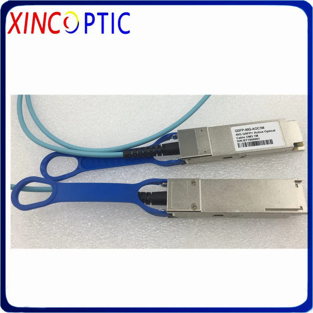Бесплатная доставка 40G QSFP + к AOC 1 м кабель 40 Гбит/с OM3 OM4 метр MPO SFP модуль активный