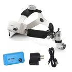 Высококачественный медицинский налобный фонасветильник, беспроводной налобный фонарь 3 Вт, светодиодный налобный фонарь, Стоматологический Хирургический налобный фсветильник, перезаряжаемый аккумулятор