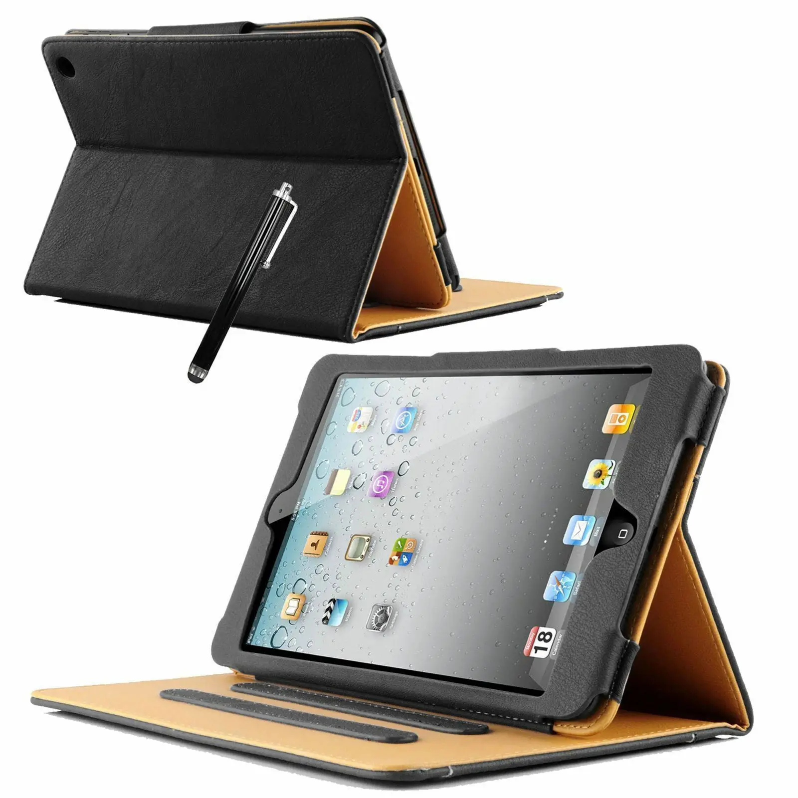 Чехол бумажник из натуральной кожи для iPad Air 1 2 2014 с Умной подставкой Держатель 9 7