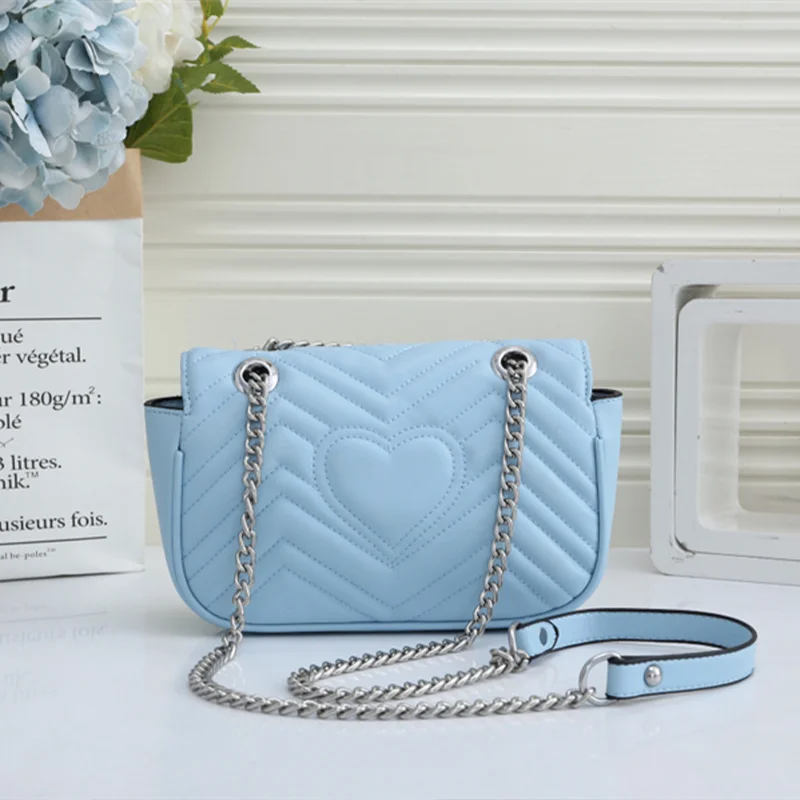 

Double G Fashion Chain Bags Women Messenger Bag Female Lock Cross Body Shoulder Bag PU Leather Small Square Flap Bag
