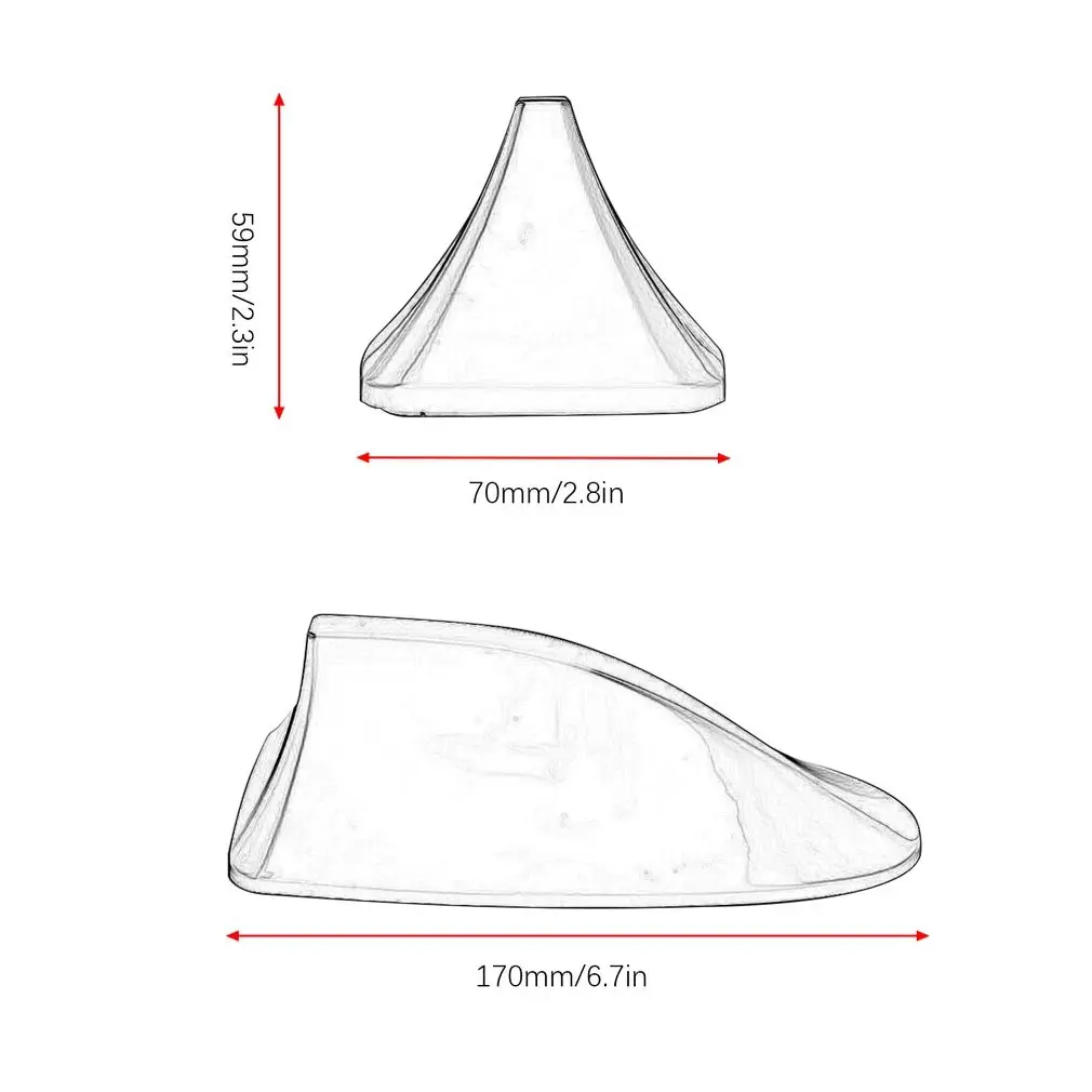 

Car Radio Shark Fin Car Shark Antenna Radio FM Signal Design For All Cars Aerials Car Styling for BMW for Honda for Toyota