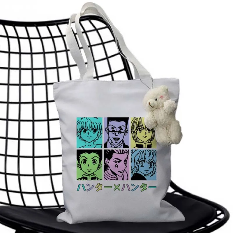 

Hunter X Hunter-Bolso de compras Hisoka morow-hxh с эстампадо де раскраски анимадос для девочек bolsa de mano неформальный a la moda