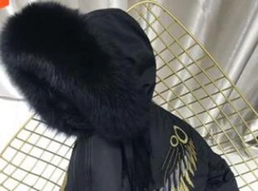 black fur Натуральная Шуба из кролика Рекс с капюшоном натуральный мех парка куртка для девочки зима мальчик девочка зимняя куртка Комбинезоны для детей - Цвет: black fur
