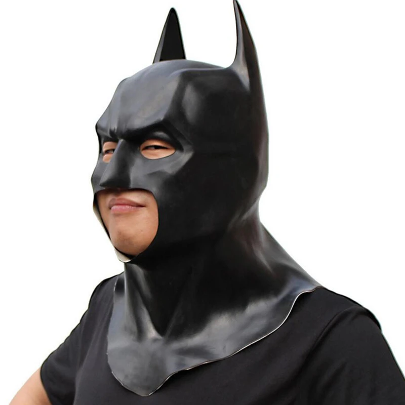 Брюс Уэйн Бэтмен Хэллоуин фотосессия маски Темного рыцаря шлем на все лицо |