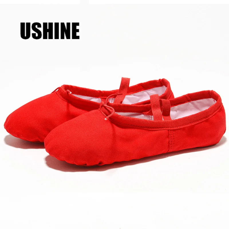 Балетные кеды для учителей мягкие холщовые туфли балетных танцев красные черные